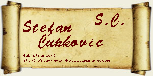 Stefan Čupković vizit kartica